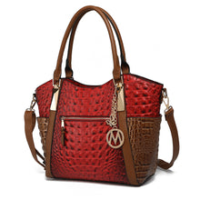 Load image into Gallery viewer, MKF Janise women's Tote handbag by Mia K: Red Combo