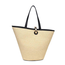 Load image into Gallery viewer, Raelynn Tote: Natural Black