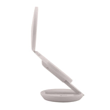 Load image into Gallery viewer, Lighted Travel Mirror with Magnification & Folding-to-Compac: 10X/1X / Round / Taupe