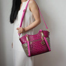 Load image into Gallery viewer, MKF Janise women's Tote handbag by Mia K: Red Combo