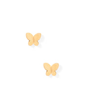 Load image into Gallery viewer, Screwback Stud Earrings - Billie Butterfly - Gold