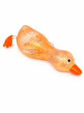 Load image into Gallery viewer, Pinching Duck Glitter Squishy Stress Toy