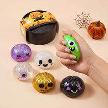 Load image into Gallery viewer, 1Halloween Glitter Steamed Bao Bun Dumpling Squeeze Squishy Stress Relief Toy