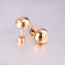 Load image into Gallery viewer, Screwback Stud Earrings - Vera Round - 8mm