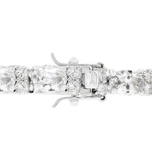 Load image into Gallery viewer, Oversized Oval Cubic Zirconia Tennis Bracelet