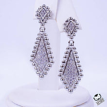 Load image into Gallery viewer, Pave Diamond Drop Earrings