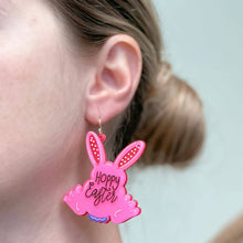 Load image into Gallery viewer, 'Hoppy Easter' Bunny Dangle Earrings