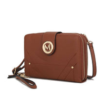 Load image into Gallery viewer, MKF Collection Sage Smartphone Wallet Convertible Bag by Mia: Rose Gold
