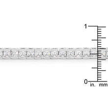 Load image into Gallery viewer, Princess Cubic Zirconia Tennis Bracelet