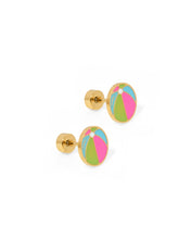 Load image into Gallery viewer, Screwback Stud Earrings - Beach Ball
