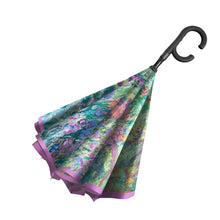 Load image into Gallery viewer, Monet Garden at Giverny Reverse Umbrella