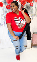 Load image into Gallery viewer, Doodle Hearts Valentine T-Shirt: AS
