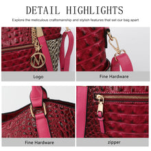 Load image into Gallery viewer, MKF Janise women's Tote handbag by Mia K: Red Combo