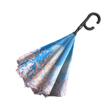 Load image into Gallery viewer, Cherry Blossom Reverse Umbrella