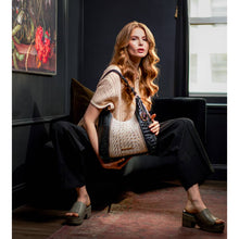 Load image into Gallery viewer, Becket Faux Crocodile Embossed Hobo Shoulder by Mia K: Cognac