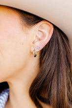 Load image into Gallery viewer, Screwback Stud Earrings - Clara Cross - Silver