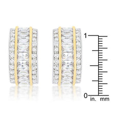 Load image into Gallery viewer, Dual-Tone Tri-Row Stud Earrings