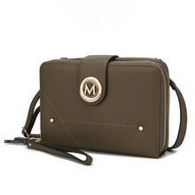 Load image into Gallery viewer, MKF Collection Sage Smartphone Wallet Convertible Bag by Mia: Rose Gold
