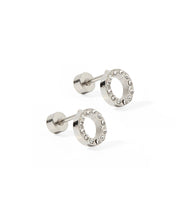 Load image into Gallery viewer, Screwback Stud Earrings - Lainey - Silver
