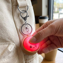 Load image into Gallery viewer, Mystery LED Light Up Bao Steam Bun Clicker Bag Charm Keychains