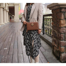 Load image into Gallery viewer, MKF Collection Sage Smartphone Wallet Convertible Bag by Mia: Rose Gold