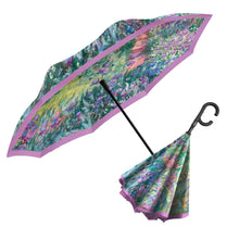 Load image into Gallery viewer, Monet Garden at Giverny Reverse Umbrella
