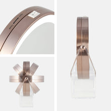 Load image into Gallery viewer, Lighted Makeup Mirror with Magnification & Swivel: Chrome / Round / 8X/1X