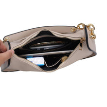Load image into Gallery viewer, Lottie Vegan Leather Women Shoulder Bag by Mia k: Lilac