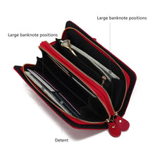 Load image into Gallery viewer, MKF Eve Crocodile-embossed Wristlet Wallet by Mia K: Coffee