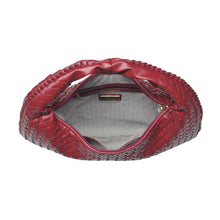 Load image into Gallery viewer, Victoria Woven Hobo: Wine
