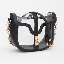 Load image into Gallery viewer, Clear Transparent Saddle Bag
: Black