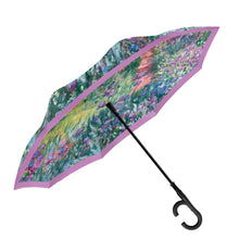 Load image into Gallery viewer, Monet Garden at Giverny Reverse Umbrella