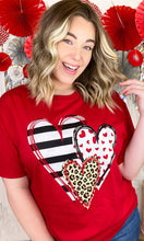 Load image into Gallery viewer, Doodle Hearts Valentine T-Shirt: AS