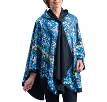 Load image into Gallery viewer, RainCaper - Fine Art RainCaper - Tiffany "Clematis" - Black