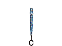 Load image into Gallery viewer, RAINCAPER TIFFANY CLEMATIS REVERSE UMBRELLA