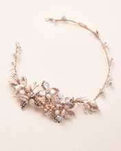 Load image into Gallery viewer, Leona Bridal Hair Vine: Rose Gold