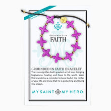 Load image into Gallery viewer, NEW Grounded in Faith Cross Bracelet
