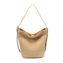 Load image into Gallery viewer, Jessica - Straw Tote: Natural
