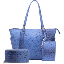 Load image into Gallery viewer, Ostrich Croc 2-in-1 Shop: Royal Blue
