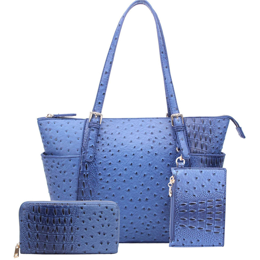 Ostrich Croc 2-in-1 Shop: Royal Blue