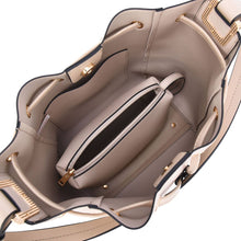 Load image into Gallery viewer, Ashby Drawstring Bucket Bag with Pouch: Latte
