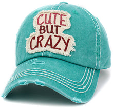 Load image into Gallery viewer, Cute But Crazy Vintage Ballcap: TUQ
