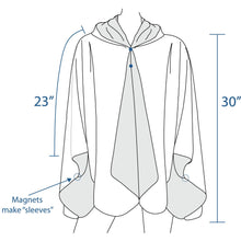 Load image into Gallery viewer, William Morris Golden Lily Rain Travel Cape
