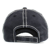 Load image into Gallery viewer, Merry CHRIST Mas Message Accented Vintage Baseball Cap: Red
