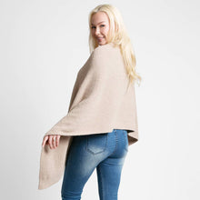 Load image into Gallery viewer, Open Front Pocketed Shawl Cardigan: Navy
