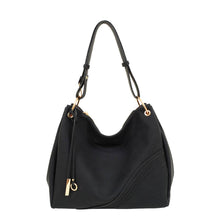 Load image into Gallery viewer, Mikayla Slouchy Hobo: Black
