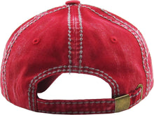 Load image into Gallery viewer, USA/AMERICANA VINTAGE BALLCAP RED
