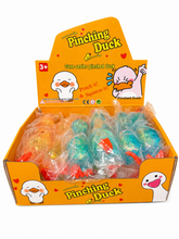 Load image into Gallery viewer, Pinching Duck Glitter Squishy Stress Toy
