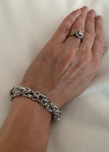 Load image into Gallery viewer, Knotted Silver Statement Bracelet
