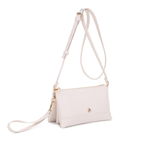 Multicompartment Mini Crossbody: Sand